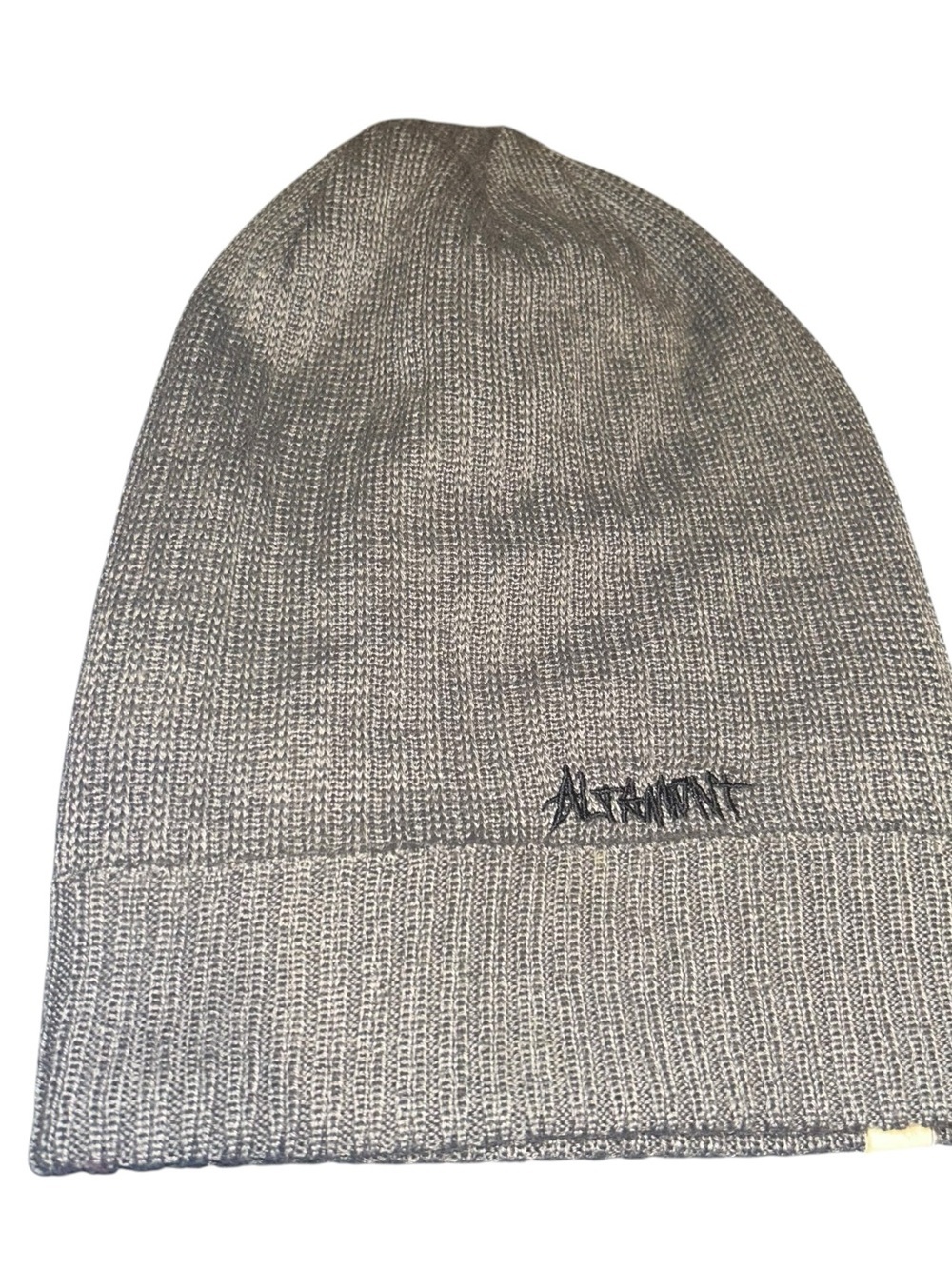 Altamont Apparel gray knit beanie winter hat